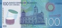 Nicaragua 100 C&oacute;rdobas Cath&eacute;drale de Granada - 2014