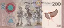 Nicaragua 200 Cordobas - Rub&eacute;n Dar&iacute;o National Theater - The comedy ballet El G&uuml;eg&uuml;ense - 2022 - AA Series
