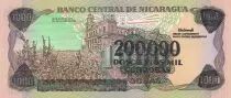 Nicaragua 200.000 Cordobas Général A. C. Sandino - 1990