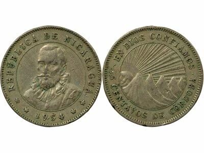 Nicaragua 25 Centavos - 1954 London