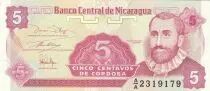 Nicaragua 5 Centavos - Fransisco de Cordoba  - ND (1991) - Serial AA