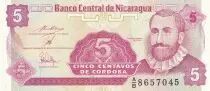 Nicaragua 5 Centavos - Fransisco de Cordoba  - ND (1991) - Série AB - P.168