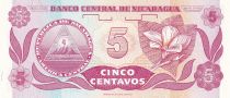 Nicaragua 5 Centavos - Fransisco de Cordoba  - ND (1991) - Série AB - P.168