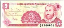 Nicaragua 5 Centavos Fransisco de Cordoba  - 1991