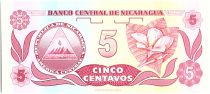 Nicaragua 5 Centavos Fransisco de Cordoba  - 1991
