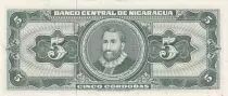 Nicaragua 5 Cordobas,  Cacique Nicaroa - 1968
