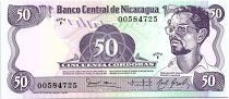 Nicaragua 50 Cordobas,  Carlos Fonseca Amador - 1985