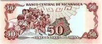 Nicaragua 50 Cordobas,  Jose Dolores Estrada - 1988