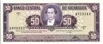 Nicaragua 50 Cordobas,  Maximo Jerez - 1968