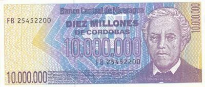 Nicaragua 50000 Cordobas - General Jos� Dolores Estrada - 1990 - FB Series