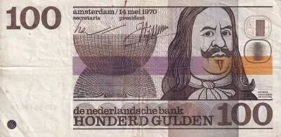 Niederlande 100 Gulden - Michiel Adriaensz de Ruyter - 1970 - VF+ - P.93