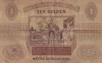 Niederl&auml;ndisches Indien 1 Gulden Coin - Temple Borubudur - 1940