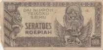 Niederl�ndisches Indien 100 Roepiah - Dai Nippon Teikoku Seihu (Imperial Japanese Government) - 1944 - Serial SK
