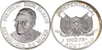 Niger 1000 Francs Diori Hamani - Indépendance du Niger - 1960