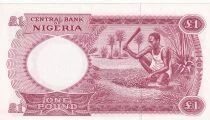 Nigeria 1 Pound - Central Bank - Farmworker - 1965 - Series B/61