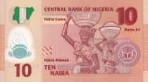Nigeria 10 Naira - Alvan Nikoku - Femmes, jarres - 2013 - NEUF - P.39