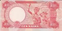 Nigeria 10 Naira - Ivan Nikoku - Mujeres -  2002 - Firma 11