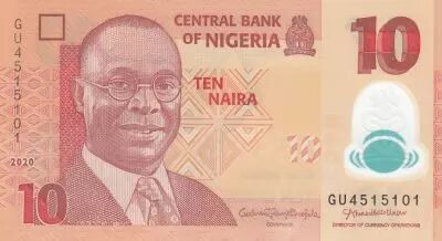 Nigeria 10 Naira Alvan Nikoku - 2020 Polymer - UNC - P.39