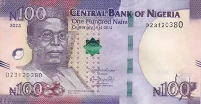 Nigeria 100 Naira - Chief Obafemi Awolowo - 2024 - Serial DZ