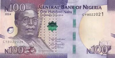Nigeria 100 Naira - Chief Obafemi Awolowo - 2024 - S�rie CY