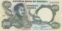 Nigeria 20 Naira - General M. Muhammed - Emblemas - 2002