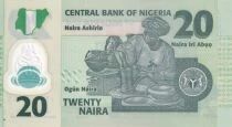 Nigeria 20 Naira - G&eacute;n&eacute;ral Muhammad - Ladi Kwali - Polymer - 2025 - S&eacute;rie JZ
