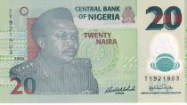 Nigeria 20 Naira - General Muhammad - Potter - Polymer - 2009 - P.34e