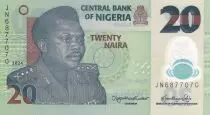 Nigeria 20 Naira - General Muhammad, Potter - Polymer 2022 - UNC