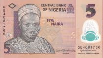 Nigeria 5 Naira - A. Sir Abubakar Tafawa Balewa - Polymer - 2021 - P.NEW