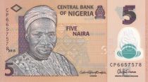Nigeria 5 Naira - Alhaji Sir Abubakar Tafawa Balewa - Polymère - 2015 - Série CP - P38f