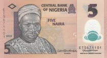 Nigeria 5 Naira A. Sir Abubakar Tafawa Balewa -Polymer - 2020 - Neuf - P.38