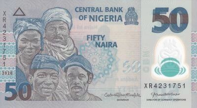 Nigeria 50 Naira - 2020 - S�rie XR