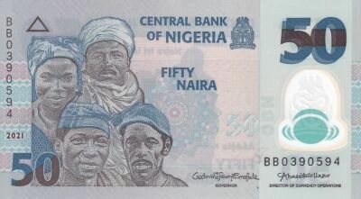 Nigeria 50 Naira - 2021 - S�rie BB