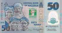 Nigeria 50 Naira - 50 years of Independance - 2010 - UNC - P43