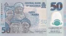 Nigeria 50 Naira - Nigerians - Fishermen - Polymer - 2025 - Serial CU