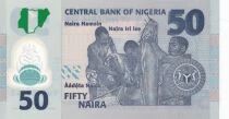 Nigeria 50 Naira - Nigerians - Fishermen - Polymer - 2025 - Serial CU