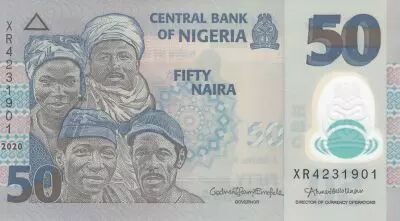 Nigeria 50 Naira - Portraits, Fishermen - Polymer - 2020 - UNC - P.40