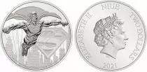 Niue 2 Dollars - 1 Oz Elizabeth II - Superman  Silver 2021