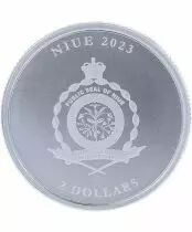 Niue island  ELISABETH II - ICON SERIES - 1 OUNCE SILVER 2023 - 2 DOLLARS