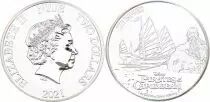 Niue island 2 Dollars - 1 oz Silver - Empress Pirates of the Caribbean - 2022