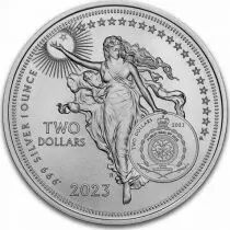 Niue island 2 Dollars - Thomas Edison - 2023 - Once Silver