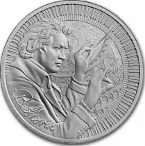 Niue island Beethoven (Icons of Inspiration) - 1 Once Argent Niue 2024