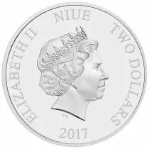 Niue island Luke Skywalker - Star Wars? - 2 Dollars colour 2017