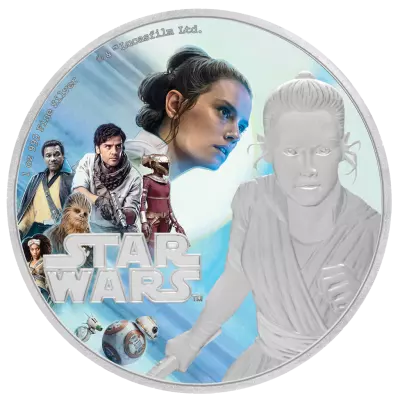 Niue island Rey - Star Wars? - 2 Dollars colour 2019