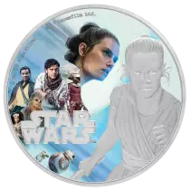 Niue island Rey - Star Wars? - 2 Dollars colour 2019