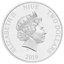 Niue island Rey - Star Wars? - 2 Dollars colour 2019