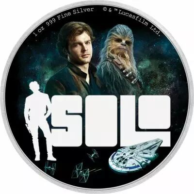 Niue island Solo - a Star Wars Story - Star Wars? - 2 Dollars couleur 2018