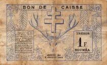 Nle Cal&eacute;donie 1 Franc - 15-07-1942 - P.52