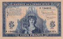 Nle Calédonie 100 Francs - Minerve - Ruines d\'Angkor - ND (1944) - Spécimen Annulé - Kol.423s