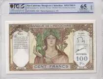 Nle Cal&eacute;donie 100 Francs - Ruines d\'Angkor - Sp&eacute;cimen - ND (1963) - PCGS OPQ 65